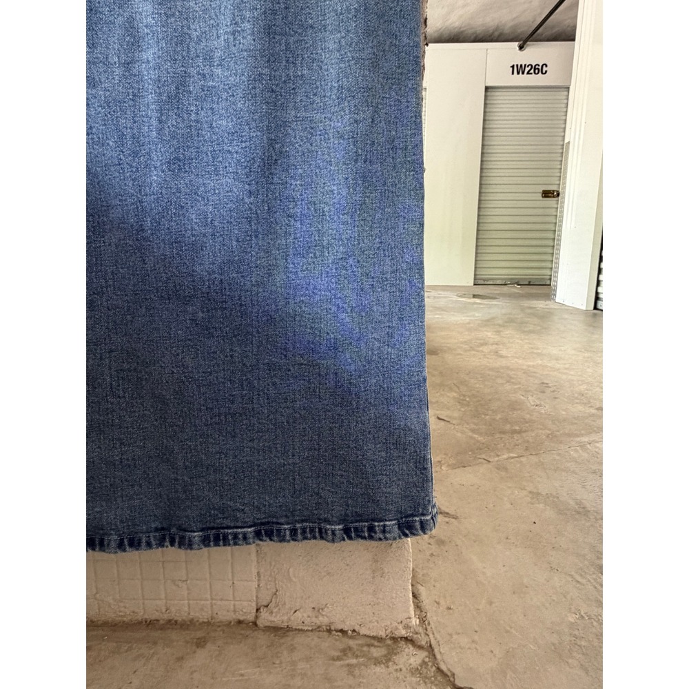 Abercrombie & Fitch Mila Strapless Denim Midi Dress Strapless M Blue 90s Y2K - Picture 4 of 10